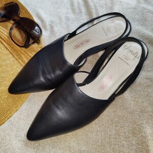 Amalfi by rangoni firenze Pincio Sling in Black Parmasoft, Size 7 N